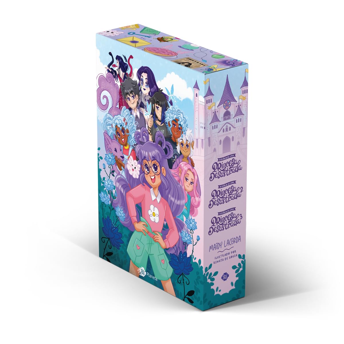 Box - O diário de uma princesa desastrada: com pôster e capas